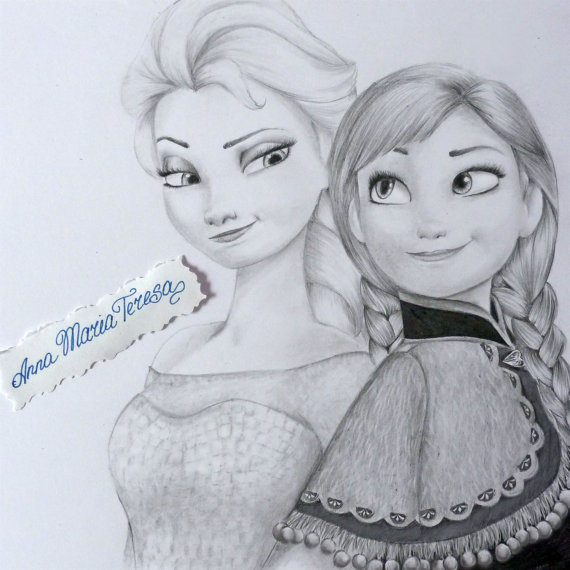 570x570 Elsa And Anna