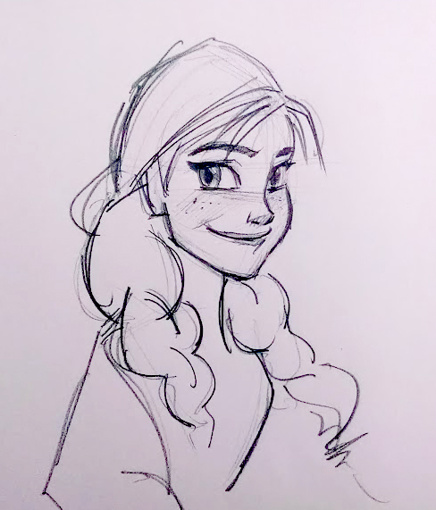 488x571 How To Draw Anna From Frozen