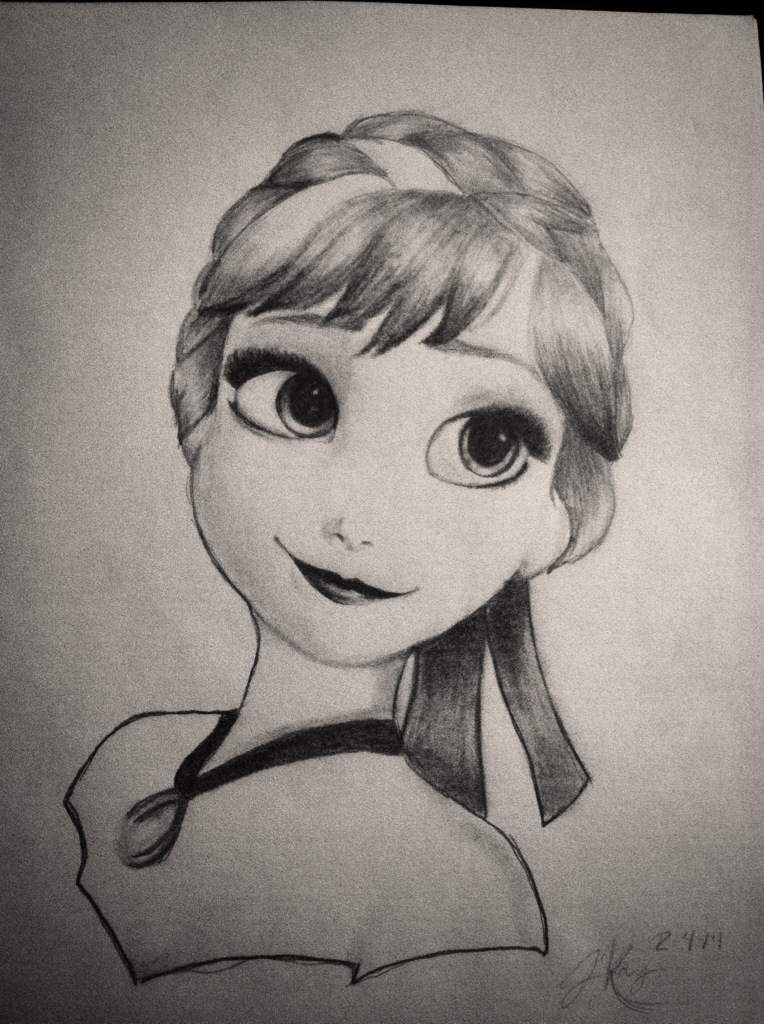 764x1024 My Disneys Frozen Anna Drawing Art Drawings