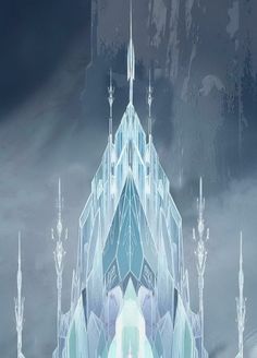236x328 Frozen Ice Castle Pattern