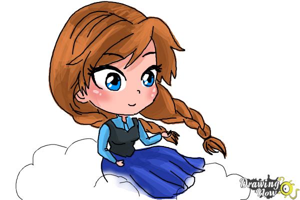 600x400 How To Draw Chibi Anna From Frozen