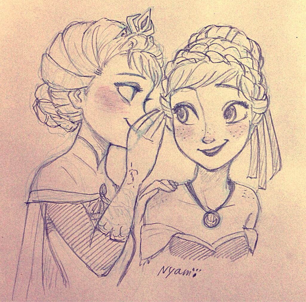 1024x1008 Anna And Elsa Disney's Frozen Disney (Mostly Frozen
