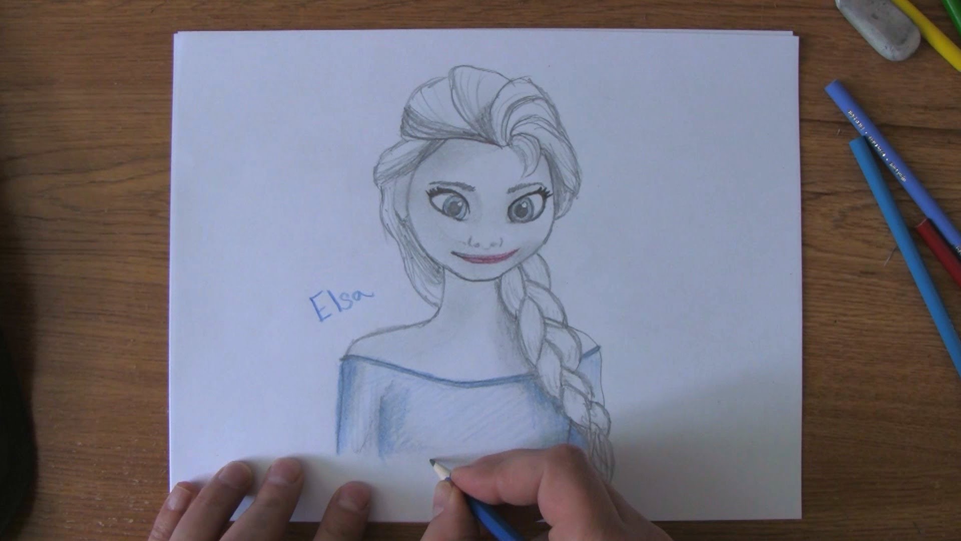 1920x1080 How To Draw Elsa From Frozen