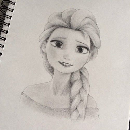 500x500 Sketches Of Frozen Elsa