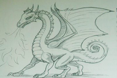 400x267 How To Draw A Dragon Part 3