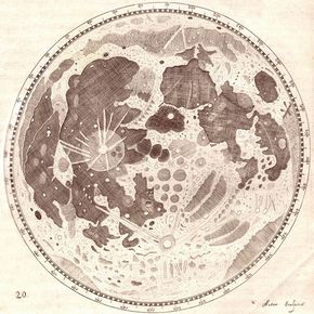 290x290 Hevelius' Drawing Of The Full Moon Solar System