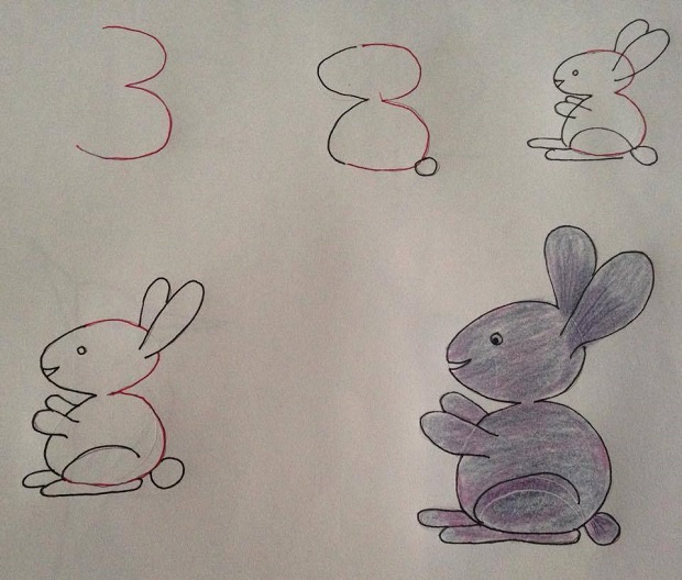 620x528 10 Fun Kids Drawings With Number As A Base