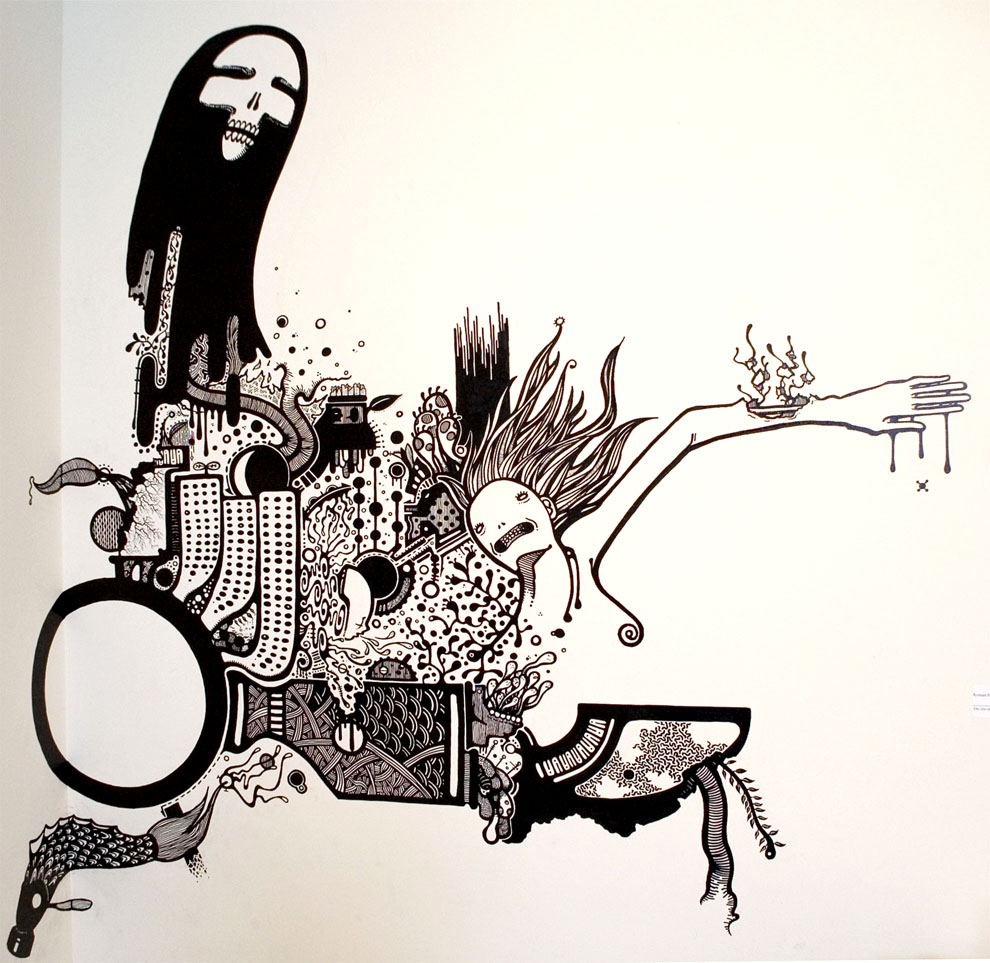 990x963 Gallery Wall Drawing Section By Lv21fish