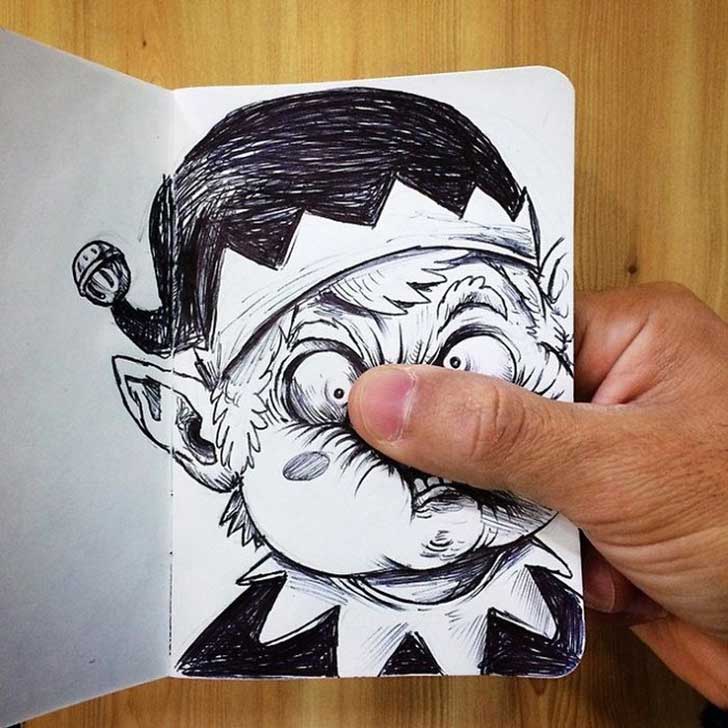 728x728 Divertidas Ilustraciones Animadas Pelean Con Su Creador Funny