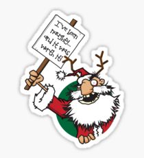 210x230 Naughty Funny Christmas Drawing Stickers Redbubble