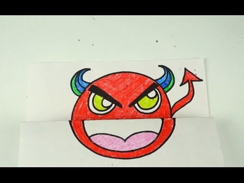 480x360 How To Draw Evil Face