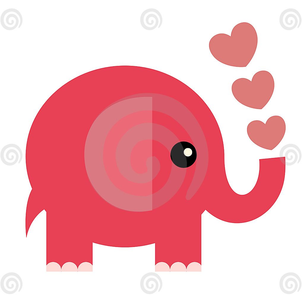 1024x1024 A Cute Cartoon Elephant With A Large Head And Funny Ears Is