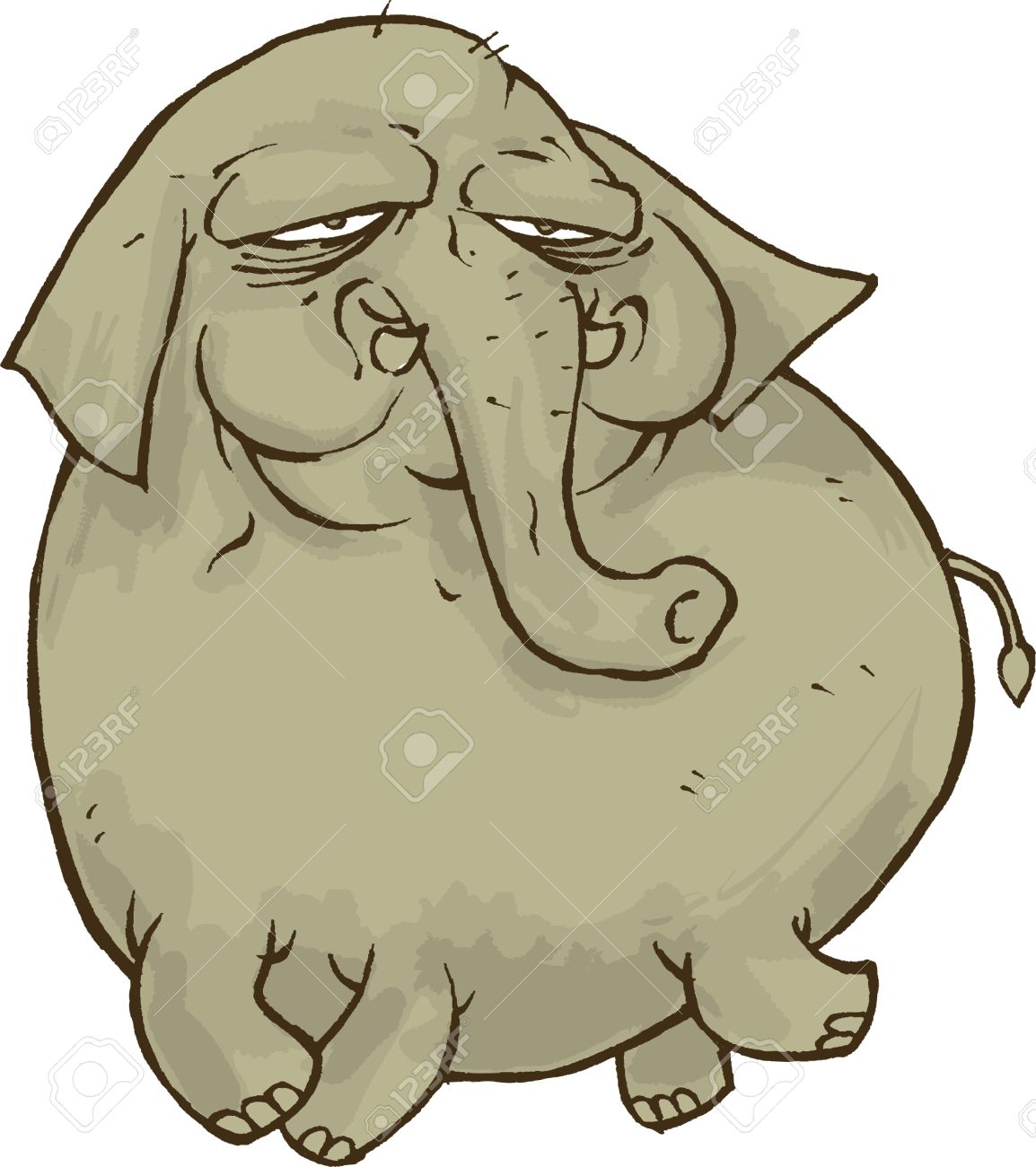 1154x1300 Funny Elephant Cartoon Royalty Free Cliparts, Vectors, And Stock