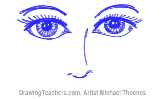 550x329 How To Draw Eyes Easy