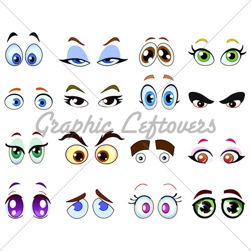 500x500 Drawing Cartoon Eyes