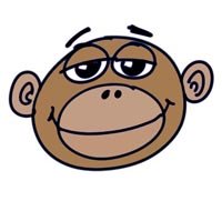 200x181 To Draw A Funny Monkey Face