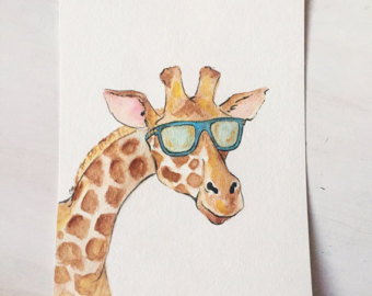 340x270 Giraffe Wall Art Etsy