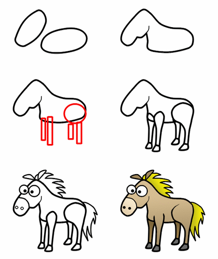450x534 Funny Bae Funny Horse Drawing