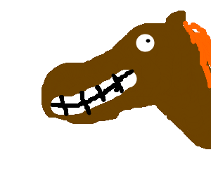 300x250 Wacky Horse Making A Funny Face.