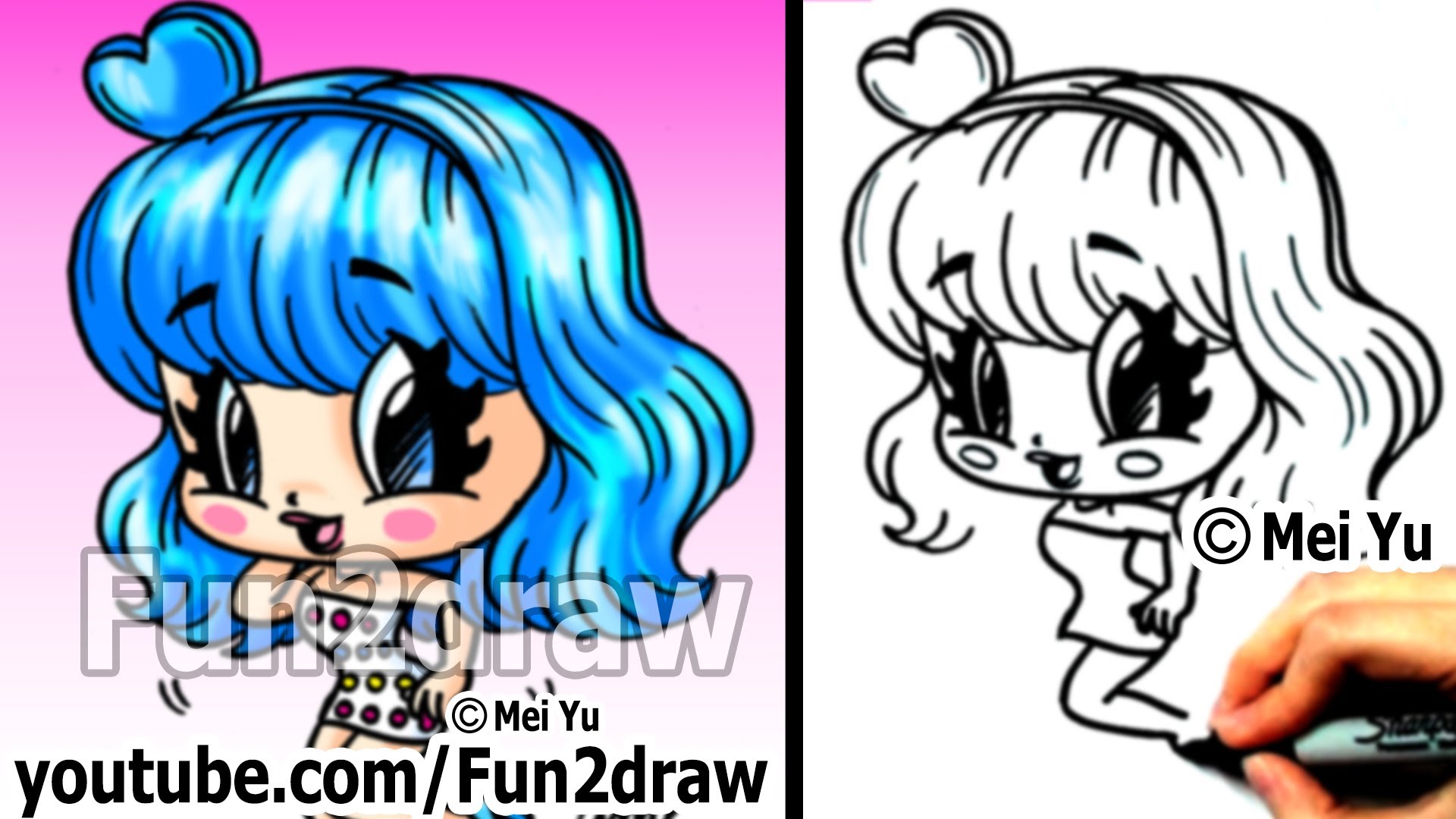 1920x1080 Katy Perry Chibi Drawing Tutorial