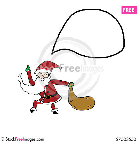 480x500 Funny Santa Claus Cartoon Hand Drawn