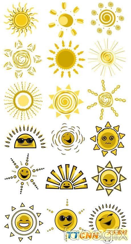 460x852 Funny Sun Face Design Vector Graphics Solylunas
