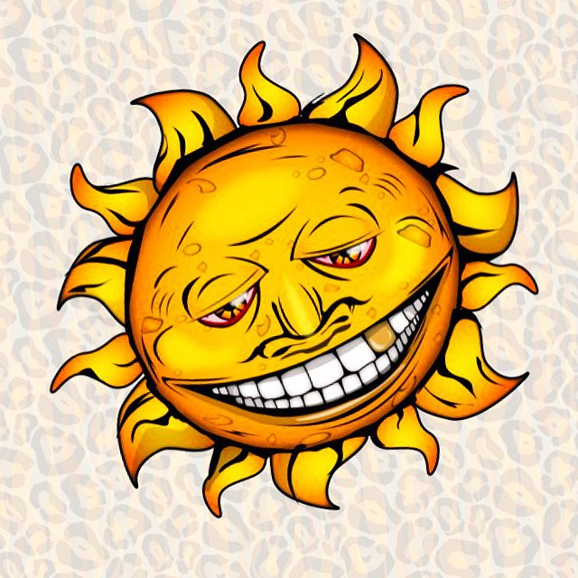 640x640 Sun Flashing His Gold Tooth Grin Character For The Jungle