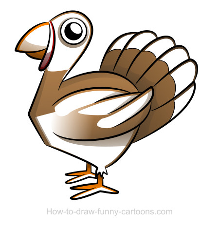 450x472 Turkey Drawing (Sketching + Vector)