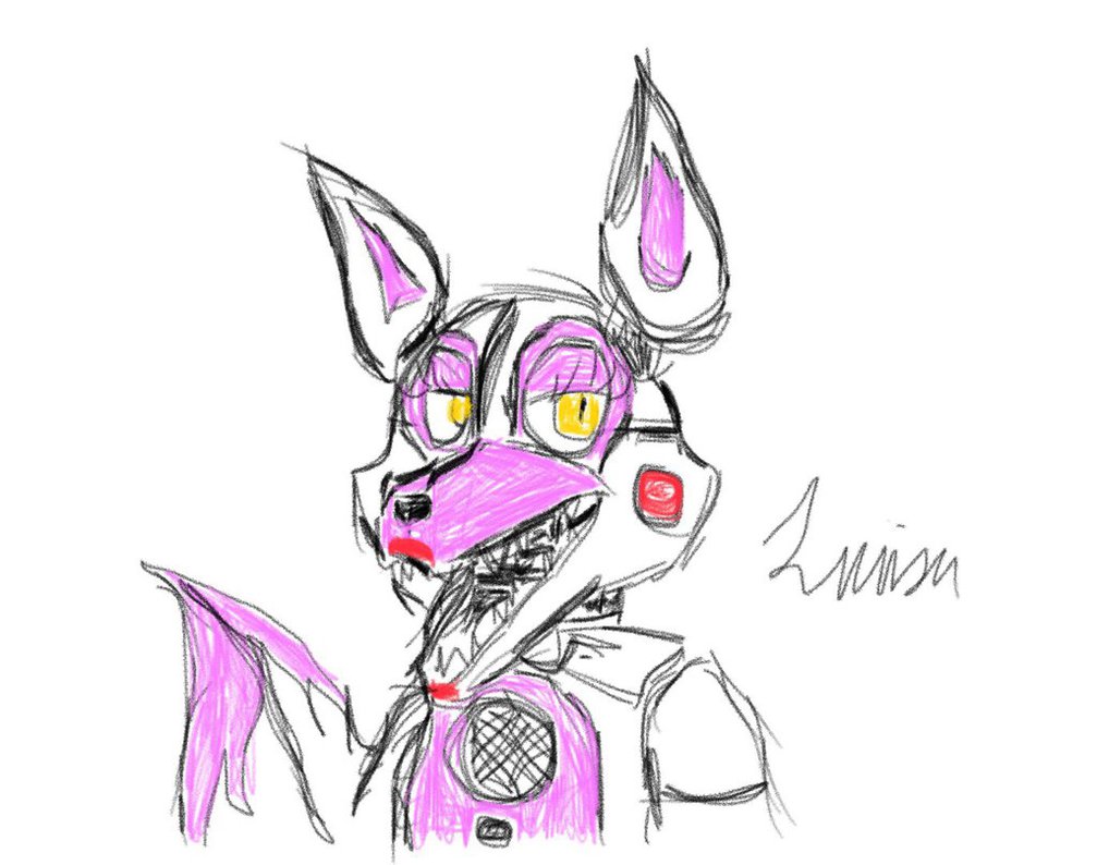 Funtime Foxy Drawing at GetDrawings | Free download