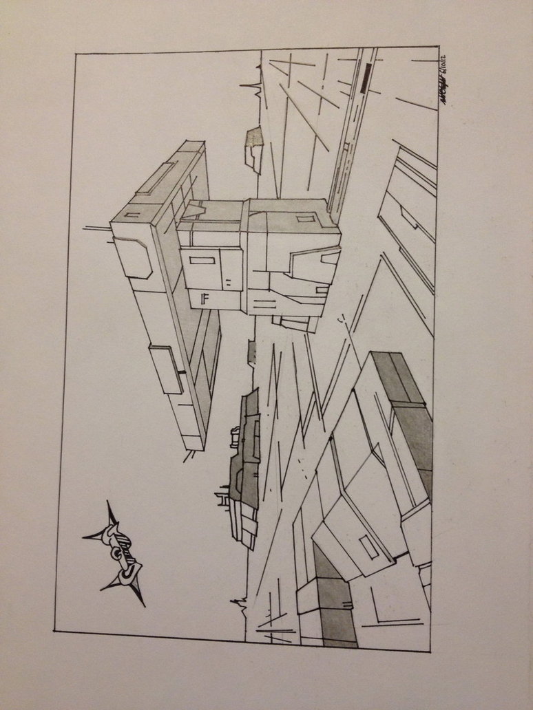 774x1032 Futuristic Perspective Drawing By Stonecold1399
