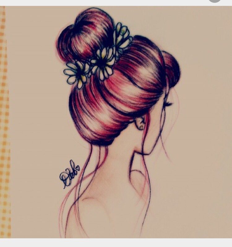 750x797 Drawing Drawing Of Girl With Long Brown Hair With Draw Anime