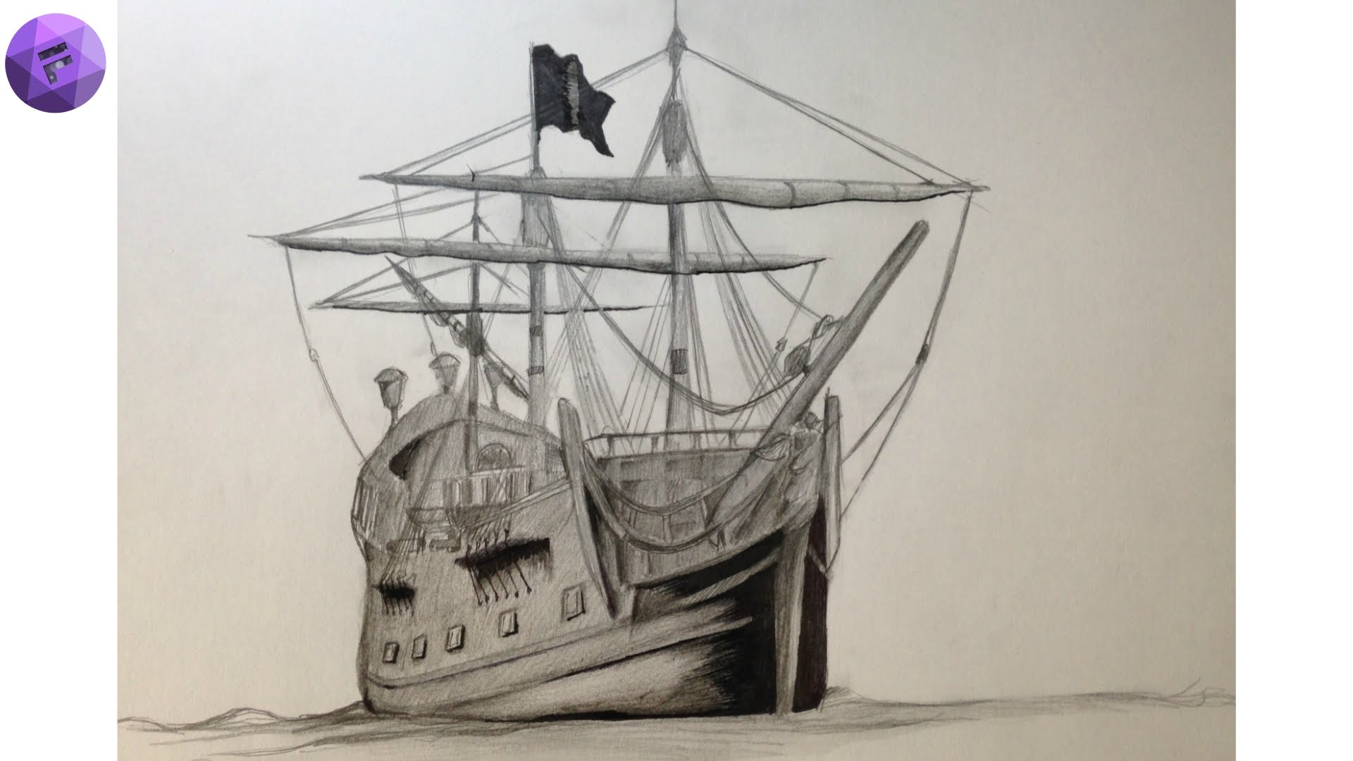 1920x1080 Pirate Ship Draw Black Pearl Maybe
