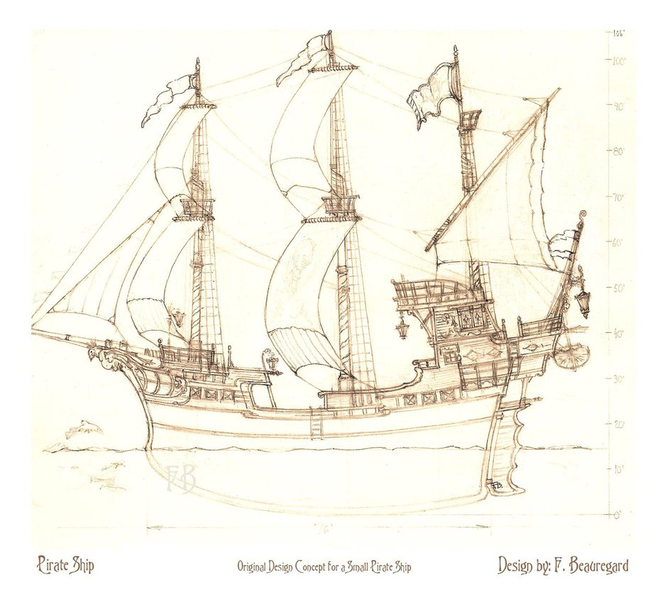 941x848 Pirate Ship By Built4ever