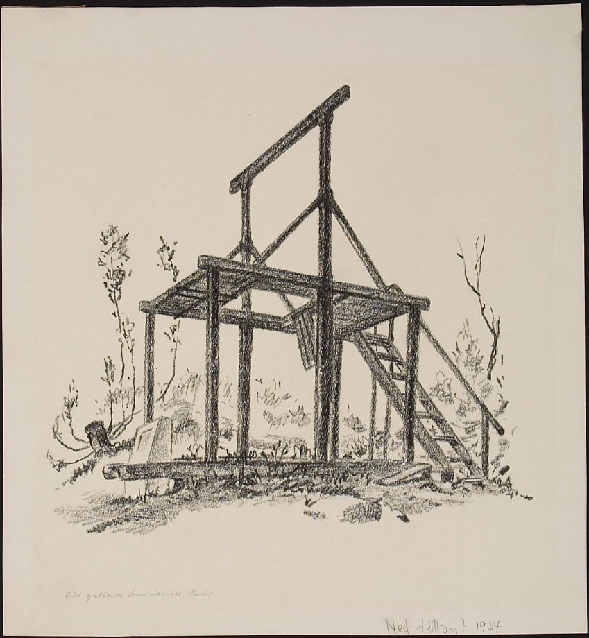 849x920 Old Gallows, Downieville, California