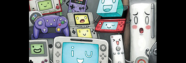 620x212 Video Game Art The Dot Eaters