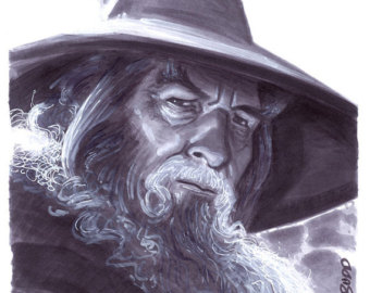 340x270 Gandalf Drawing Etsy