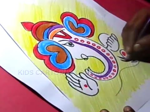 480x360 How To Draw Simple Ganesha Drawing For Kids Step By Step