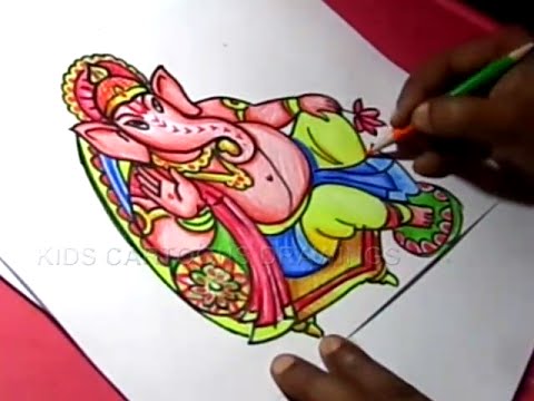 480x360 How To Draw Lord Ganesha Drawing For Kids Step By Step
