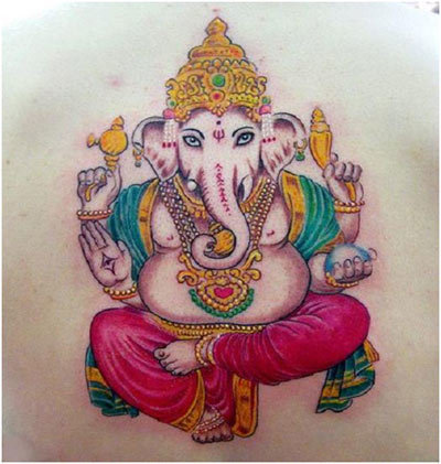 400x421 Best Ganesh Tattoos