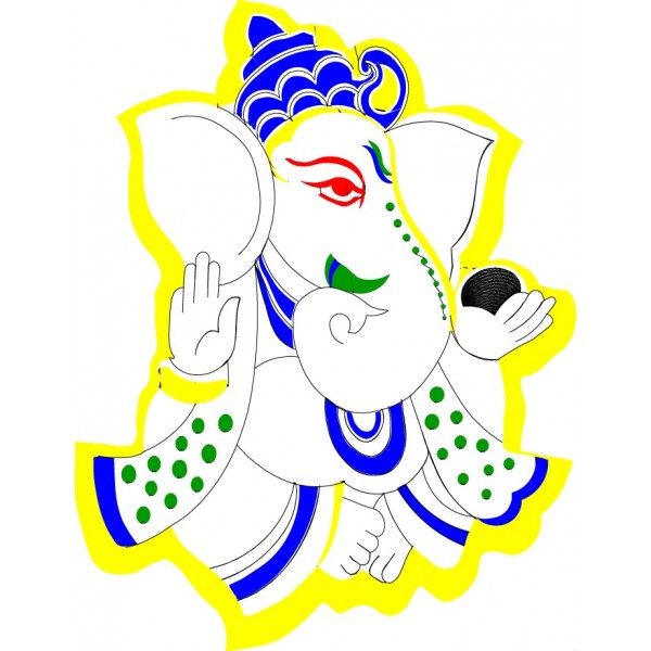 600x600 Lord Ganesha Drawing