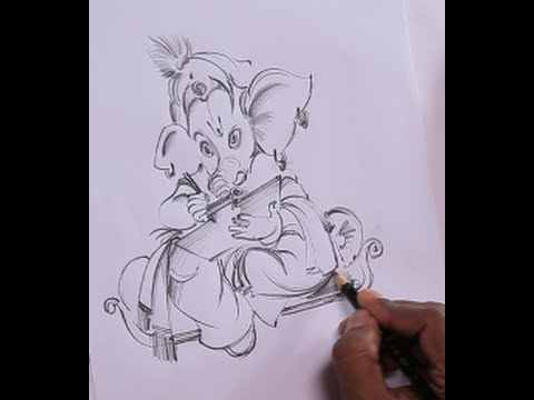 480x360 How To Draw Lord Ganesha In Easy Way