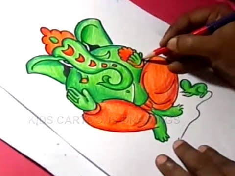 480x360 How To Draw Lord Ganesha Detailed Drawing For Kids Step By Step