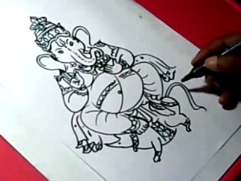 480x360 How To Lord Ganesha Drawing For Kids Step By Step
