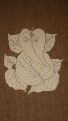 225x400 Leaf Ganesha