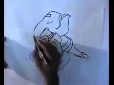 480x360 Lord Ganesha Drawings By Using Letters And Numbers