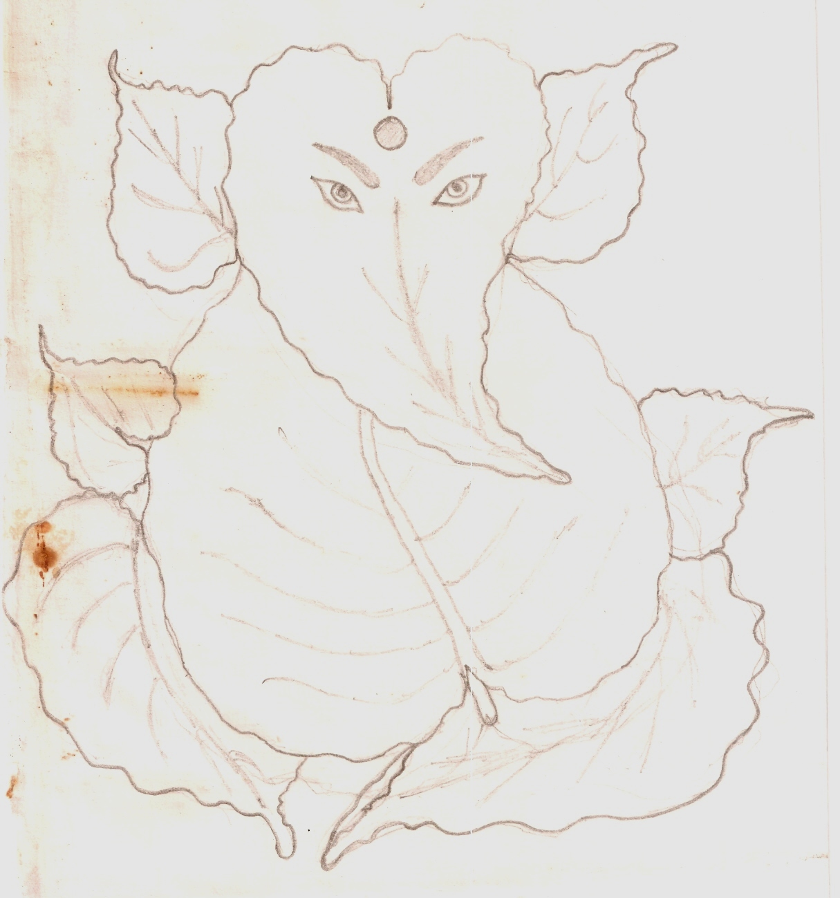 1215x1299 Self Creation Leafy Ganesha Eighth Wonder