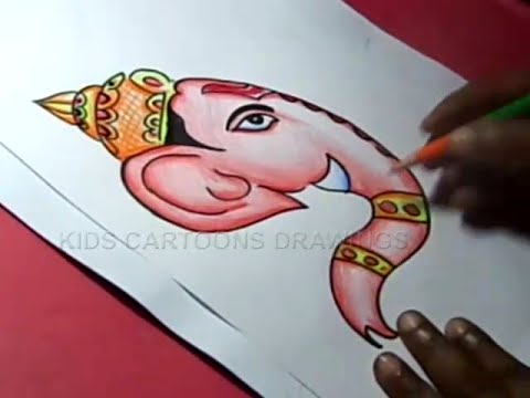 480x360 How To Draw Simple Lord Ganesha Drawing For Kids Step By Step