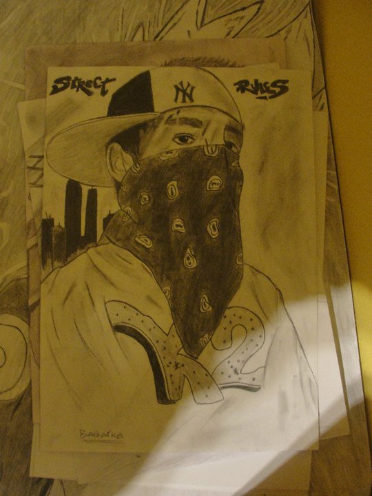 540x720 Gangsta Drawing By Tanya569