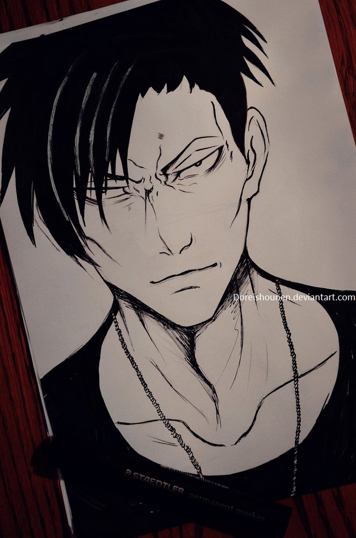 728x1098 Nicolas Brown (Gangsta) Sketch By Doreishounen
