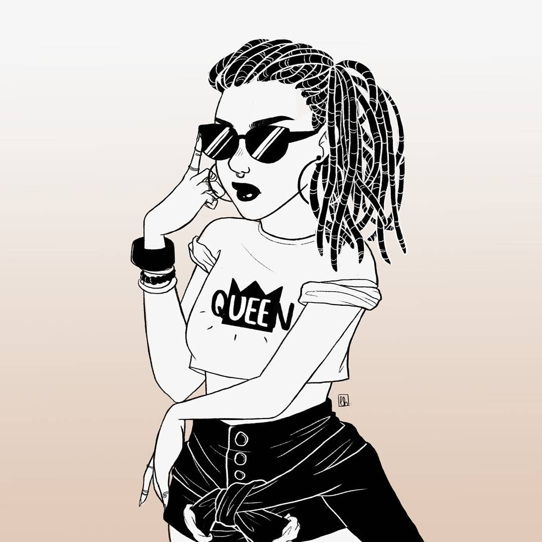 Gangsta Girl Drawing at GetDrawings | Free download